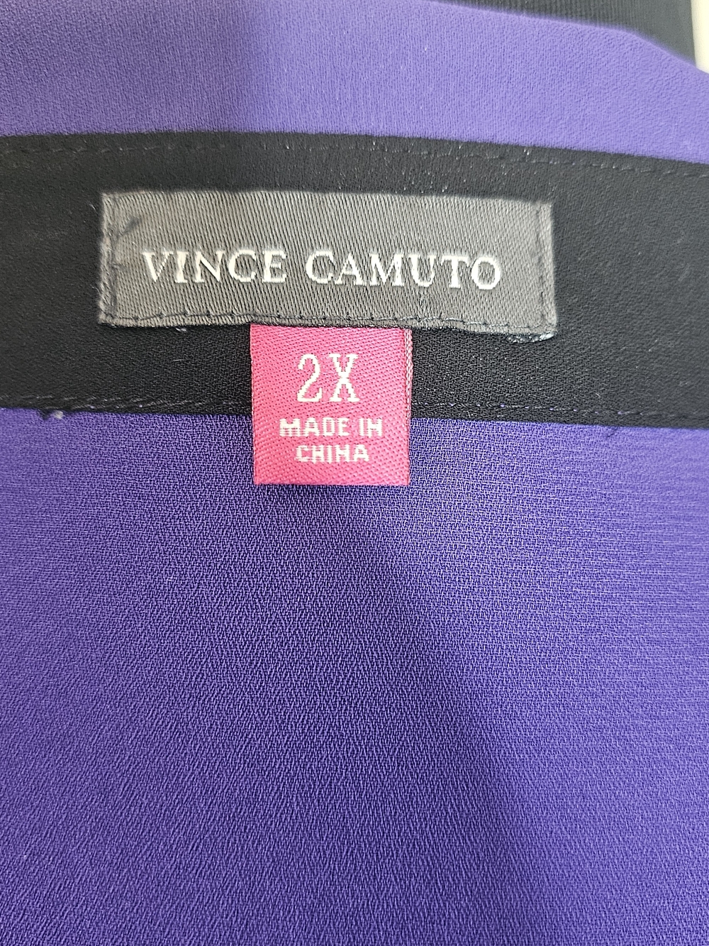 Vince Camuto Purple Button-Front Women’s Blouse 2X - Picture 5 of 6